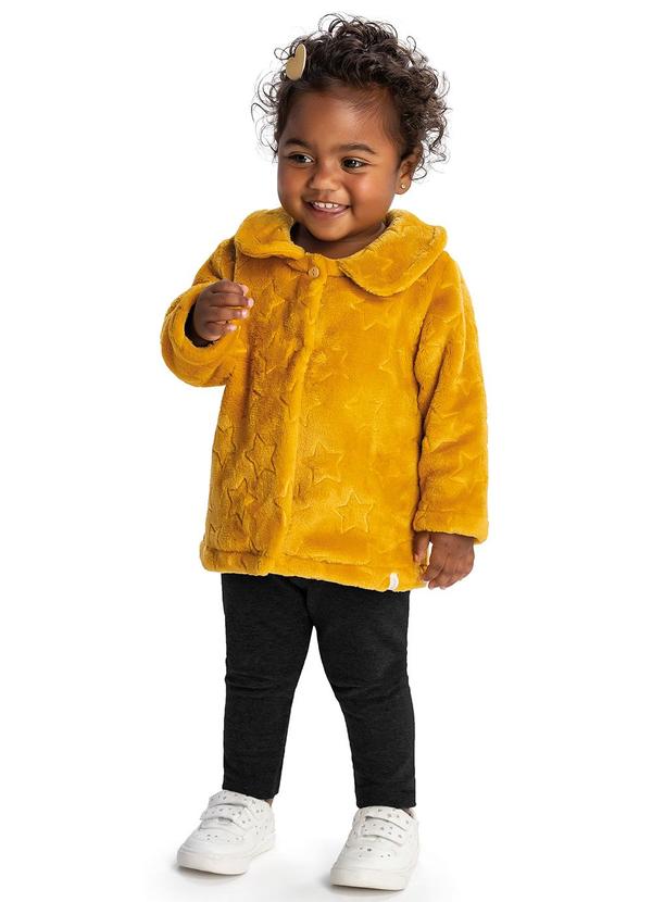Elian - Conjunto Bebê Menina Pelo Estrela Amarelo