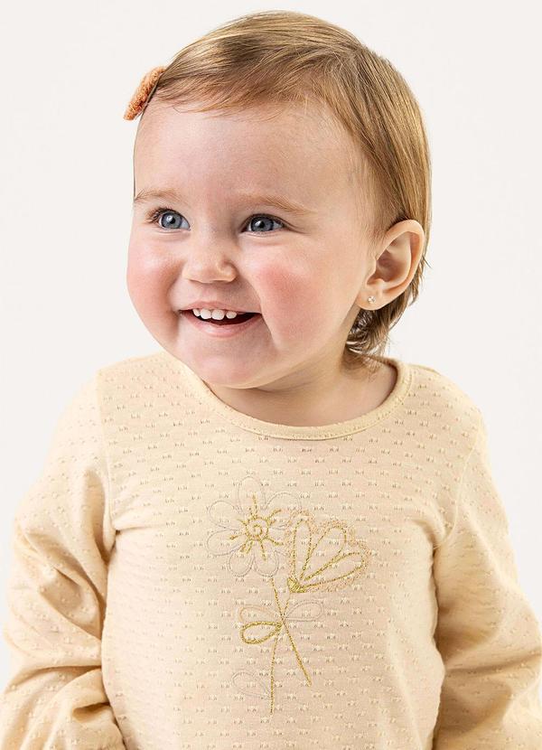 Colorittá - Conjunto Bebê Menina Texturizado Bege 2