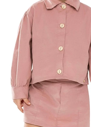 Colorittá - Conjunto Bebê Menina Veludo Cotelê Rosa - COLORITTÁ
