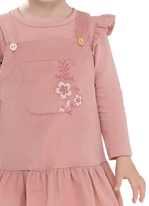 Colorittá - Conjunto Bebê Menina Vestido Floral Rosa - COLORITTÁ