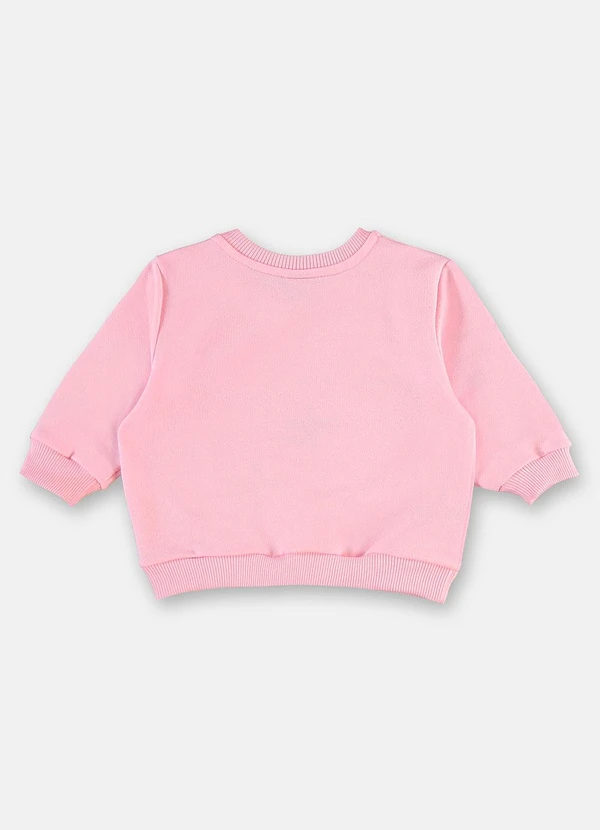 Up Baby - Conjunto Bebê Moletom sem Felpa Rosa 3