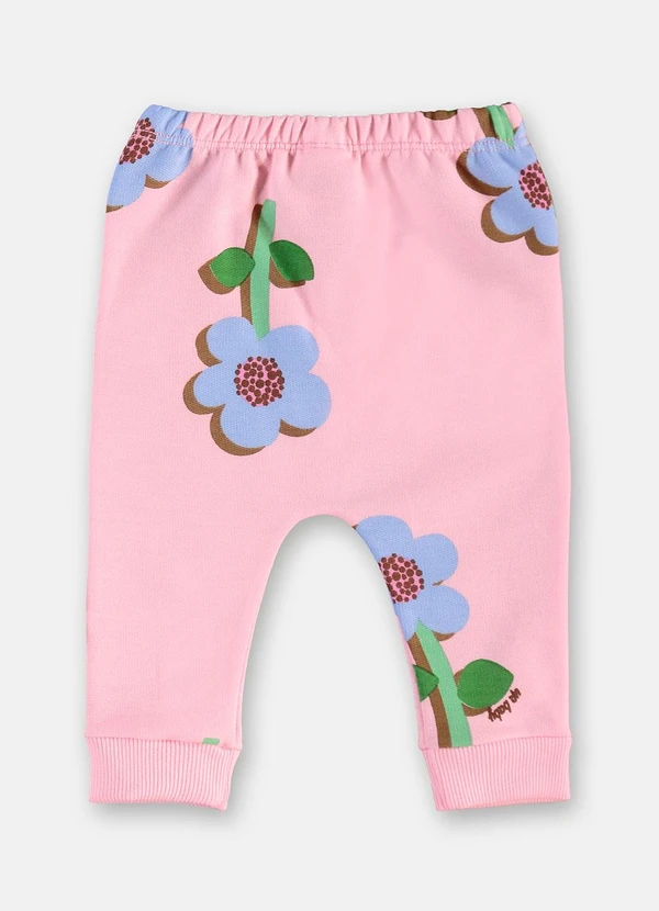 Up Baby - Conjunto Bebê Moletom sem Felpa Rosa 5