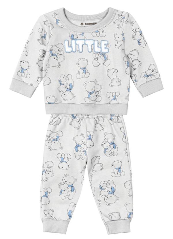 Brandili Baby - Conjunto Bebê Unissex de Ursinhos Cinza