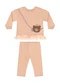 Quimby - Conjunto Bebê Ursinho Tule Legging Rosa - variação:  