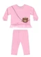 Quimby - Conjunto Bebê Ursinho Tule Legging Rosa - variação:  