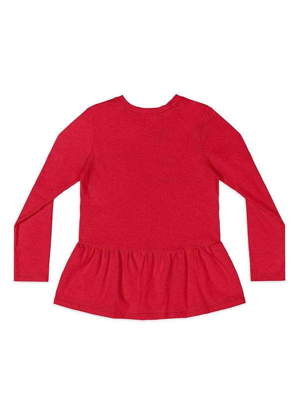 Quimby - Conjunto Blusa Babado e Legging Vermelho 4