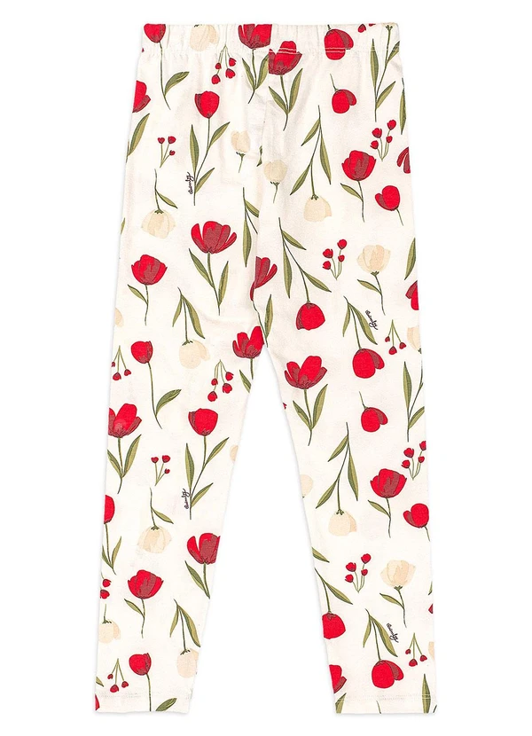 Quimby - Conjunto Blusa Babado e Legging Vermelho 5