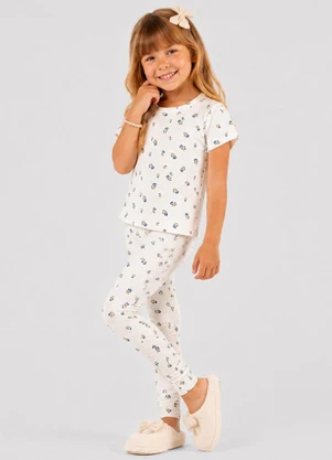 Trick Nick - Conjunto Blusa Calça Infantil Estampado Bege - TRICK NICK