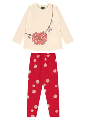 Bee Loop - Conjunto Blusa Calça Legging Bege - BEE LOOP