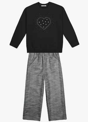 Trick Nick - Conjunto Blusa com Calça Preto - TRICK NICK