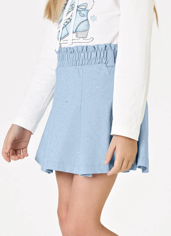 Trick Nick - Conjunto Blusa com Gola e Saia Branco 5