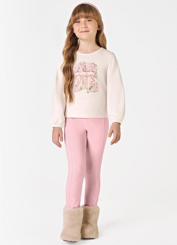 Trick Nick - Conjunto Blusa com Legging Bege