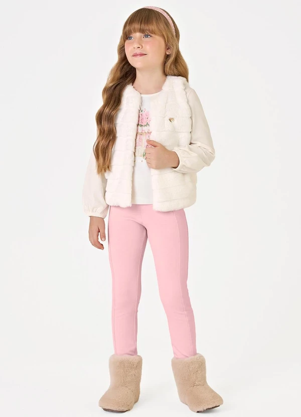 Trick Nick - Conjunto Blusa com Legging Bege 3