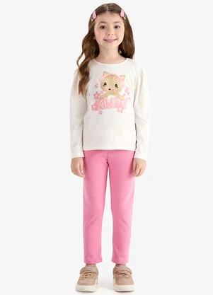 Rovi Kids - Conjunto Blusa com Legging Bege - ROVI KIDS