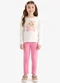 Rovi Kids - Conjunto Blusa com Legging Bege - variação: Bege