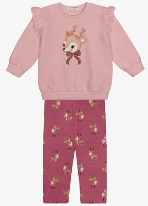 Trick Nick - Conjunto Blusa com Legging Rosa - TRICK NICK