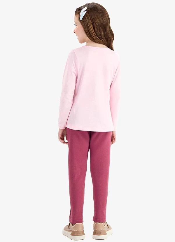 Rovi Kids - Conjunto Blusa com Legging Rosa 2