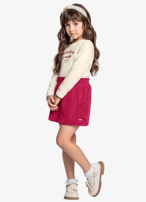 Trick Nick - Conjunto Blusa com Saia Vermelho