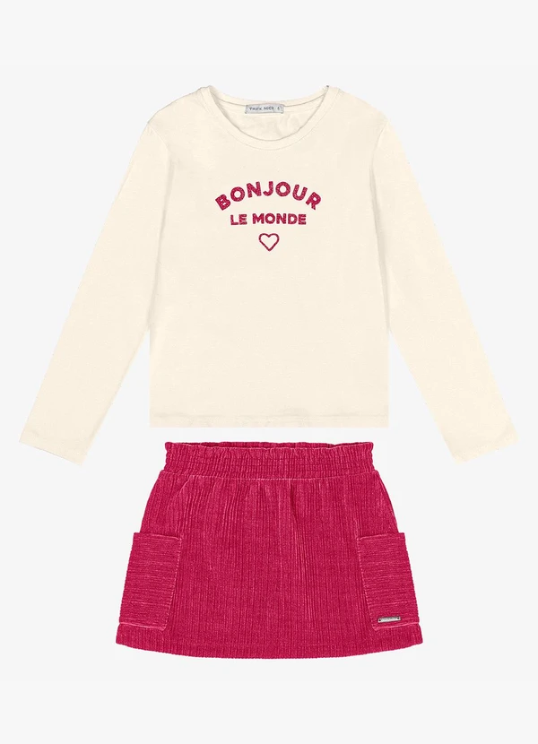 Trick Nick - Conjunto Blusa com Saia Vermelho 5