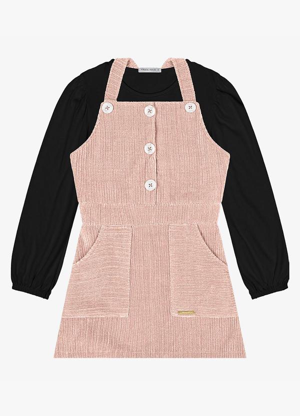 Trick Nick Conjunto Blusa com Salopete Rosa