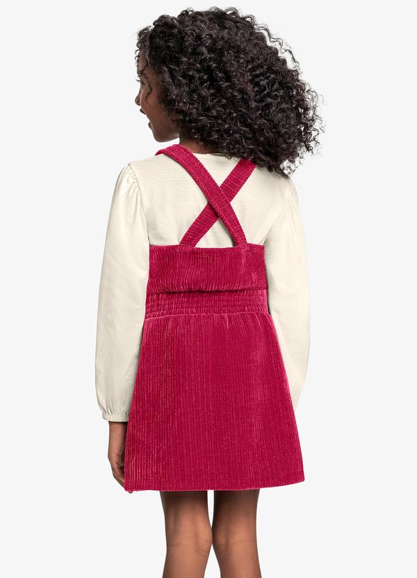 Trick Nick - Conjunto Blusa com Salopete Vermelho 2