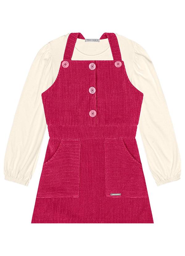 Trick Nick - Conjunto Blusa com Salopete Vermelho 5