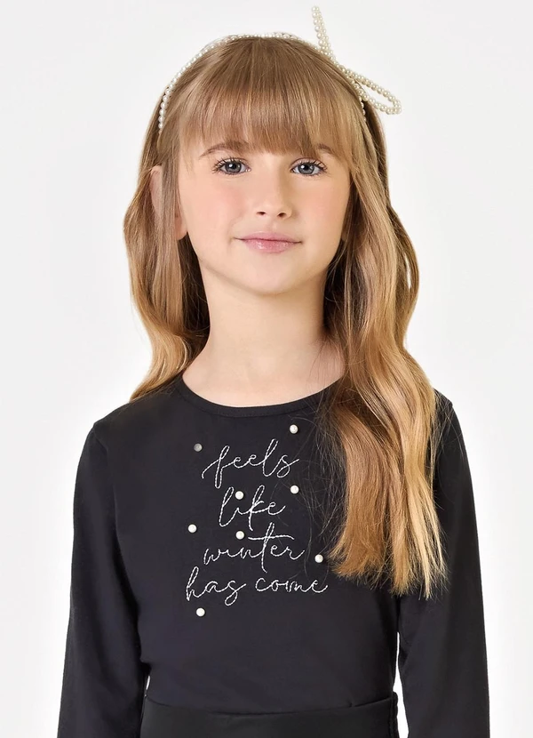 Trick Nick - Conjunto Blusa com Shorts Feminino Preto 3