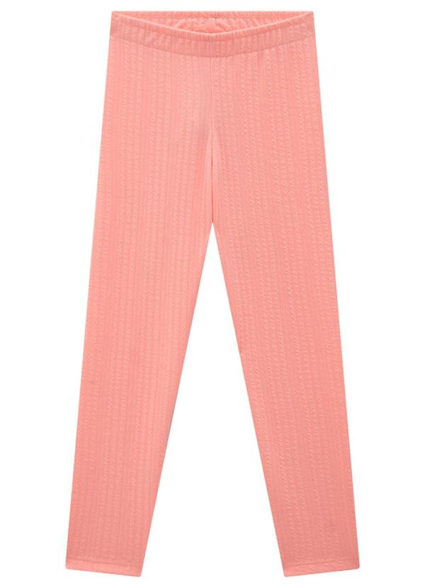 Milli e Nina - Conjunto Blusa Cotton Penteado e Legging Bege 3