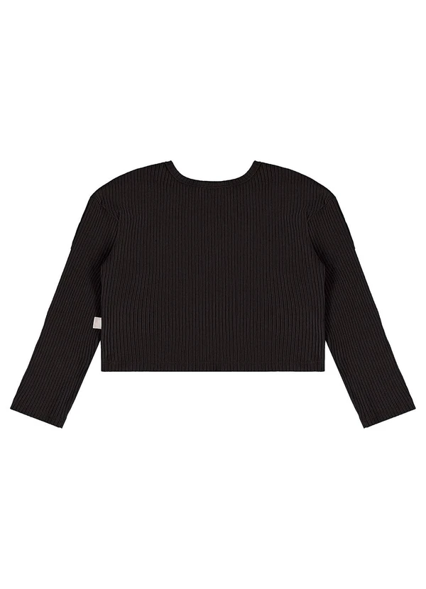 Bee Loop - Conjunto Blusa Cropped e Calça Preto 4