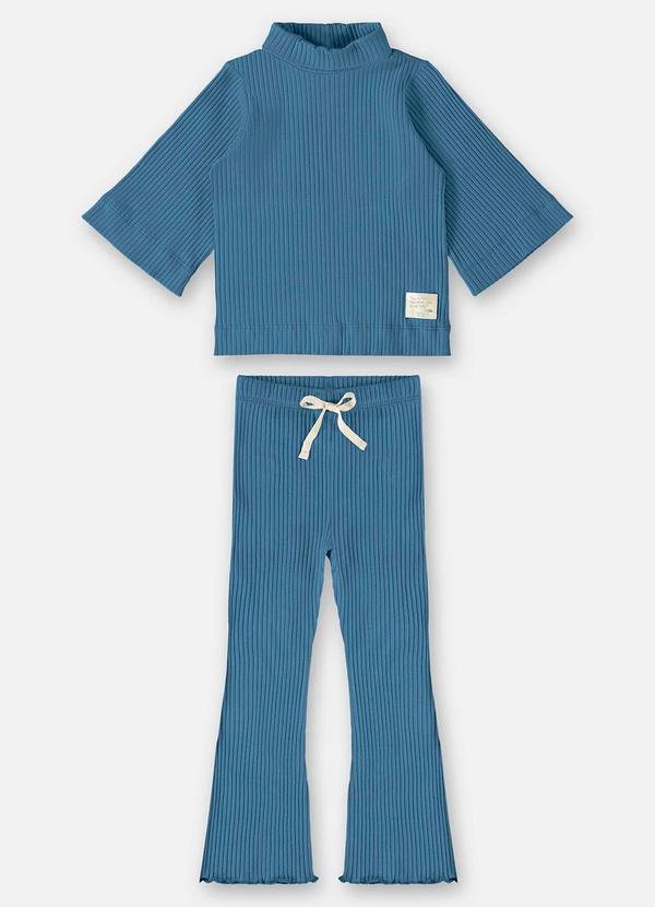 Up Baby - Conjunto Blusa e Calça Infantil Azul