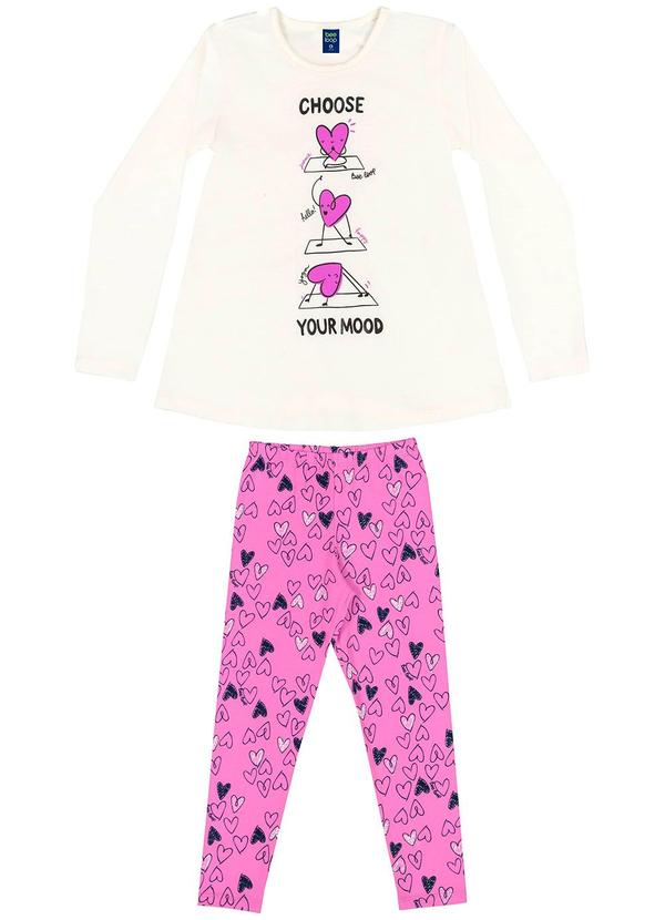 Bee Loop - Conjunto Blusa e Calça Infantil Off White 1