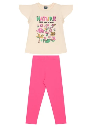 Conjunto Blusa e Calça Legging Bee Loop Bege - BEE LOOP