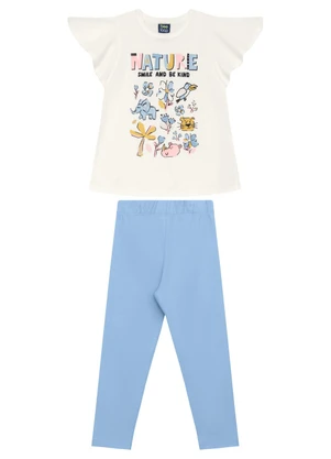Conjunto Blusa e Calça Legging Bee Loop Branco - BEE LOOP