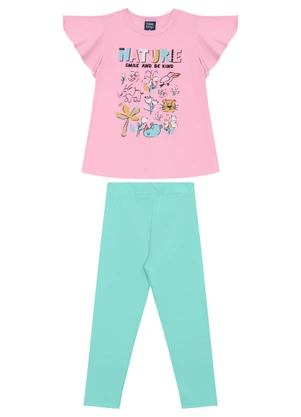 Conjunto Blusa e Calça Legging Bee Loop Rosa - BEE LOOP