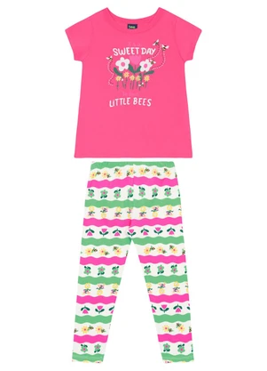 Conjunto Blusa e Calça Legging Bee Loop Rosa - BEE LOOP