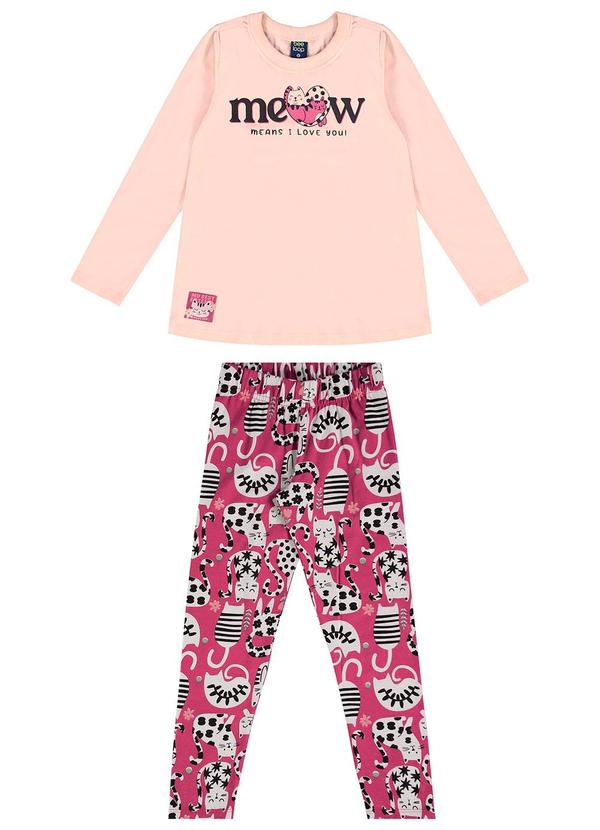 Bee Loop - Conjunto Blusa e Calça Legging Rosa