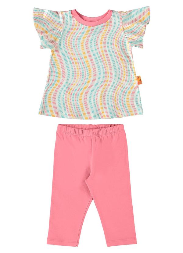 Bee Loop - Conjunto Blusa e Calça para Bebê Rosa 2