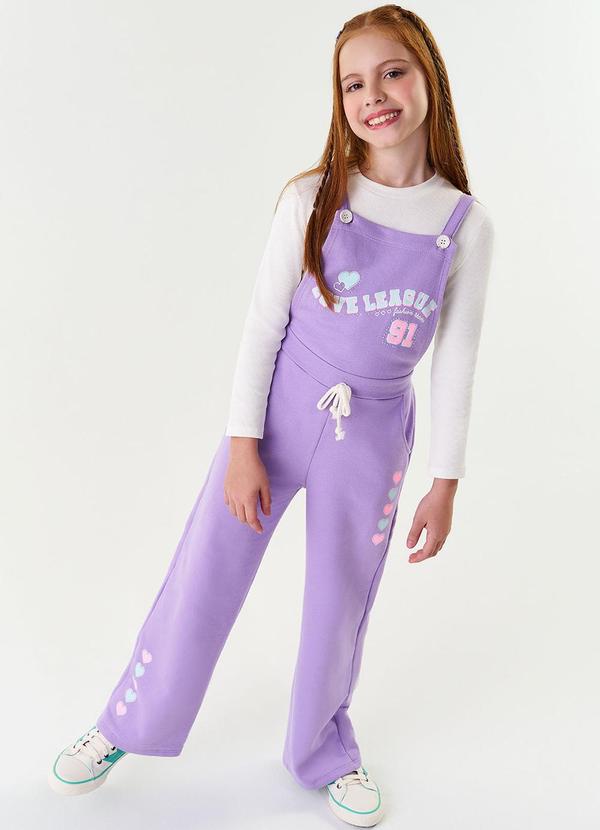 Abrange - Conjunto Blusa e Jardineira Natural