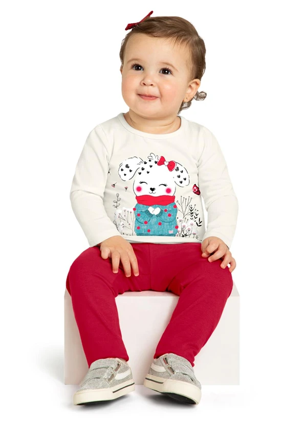 Marlan - Conjunto Blusa e Legging Advance Bege