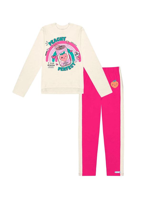 Abrange - Conjunto Blusa e Legging Bege