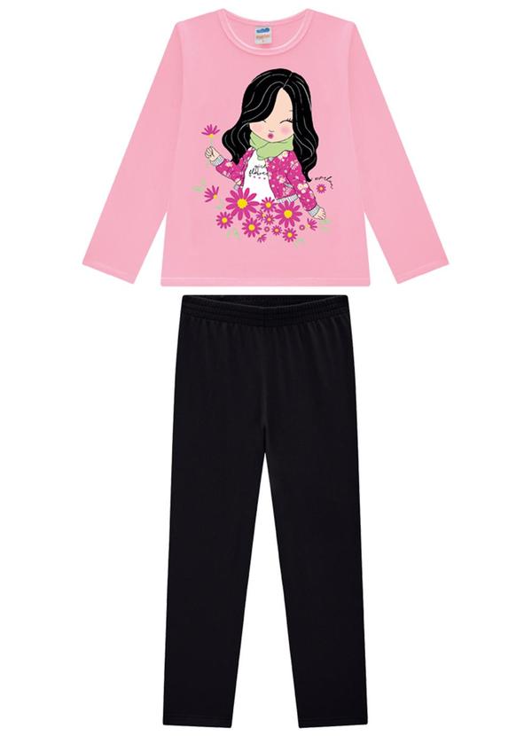 Marlan - Conjunto Blusa e Legging Coton Advance Rosa 1