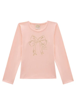 Milli e Nina - Conjunto Blusa e Legging em Tweed Luxo Rosa - MILLI E NINA