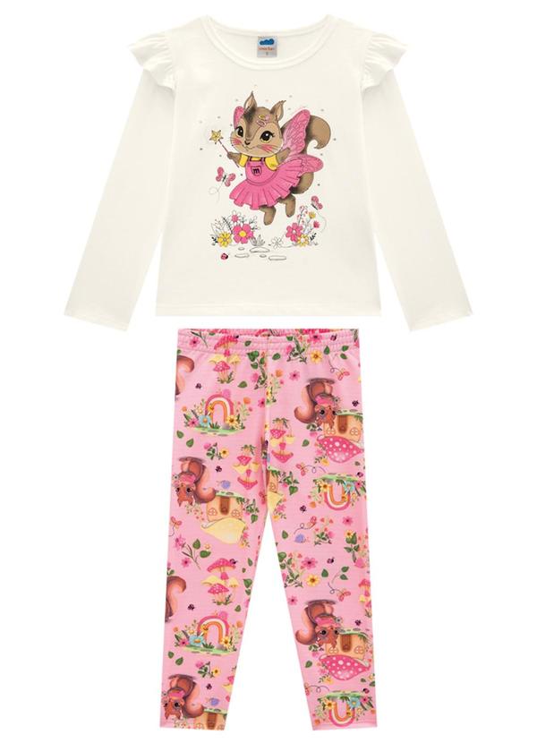 Marlan - Conjunto Blusa e Legging Encantado Bege 2