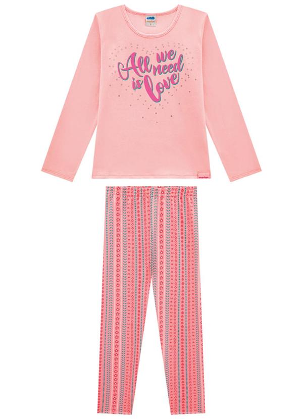 Marlan - Conjunto Blusa e Legging Heart Day Rosa 1