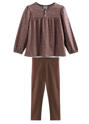 Soft Bonni - Conjunto Blusa e Legging Onça Cafeina - SOFT BONNI