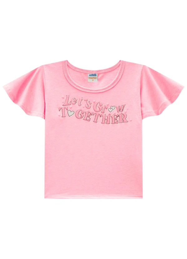 Marlan - Conjunto Blusa e Saia em Malha Lurex Rosa 3