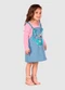 Turminha - Conjunto Blusa e Salopete Moletom Azul - variação: Azul