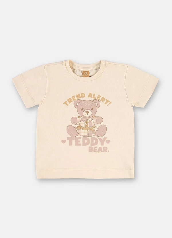 Up Baby - Conjunto Blusa e Short Corta Vento Bege 4