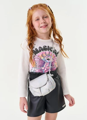 Abrange - Conjunto Blusa e Short Natural - ABRANGE