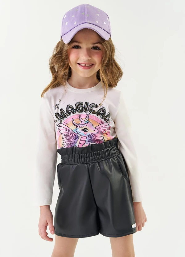 Abrange - Conjunto Blusa e Short Natural